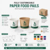 Paper Food Bucket for Fried Chicken Packaging