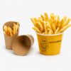 Paper French Fry Bucket for Takeaway Snacks Paper French Fry Bucket for Takeaway Snacks