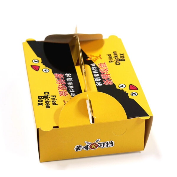 Paper Fried Chicken Box with Folded Closure Paper Fried Chicken Box with Folded Closure