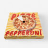 Paper Pizza Box with Custom Printed Exterior for Takeaway