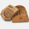 Paper Pizza Box with Kraft-Style Print for Delivery Paper Pizza Box with Kraft-Style Print for Delivery