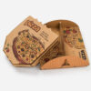 Paper Pizza Box with Kraft-Style Print for Delivery Paper Pizza Box with Kraft-Style Print for Delivery