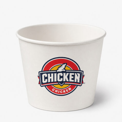Paper Popcorn Bucket for Snack and Chicken Service
