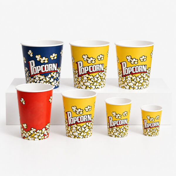 Paper Popcorn Bucket for Snack and Chicken Service