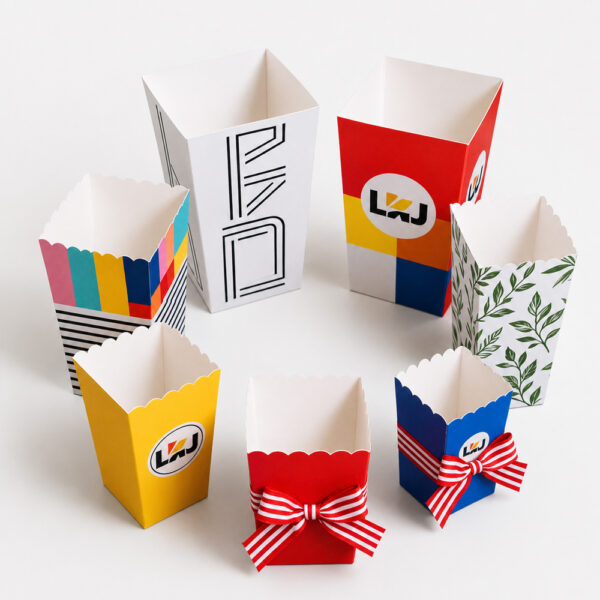 Paper Popcorn Bucket for Snack and Chicken Service