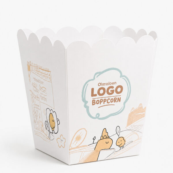 Paper Popcorn Bucket for Snack and Chicken Service