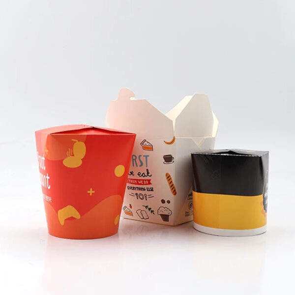 Paper Snack Bucket with Custom Printed Design