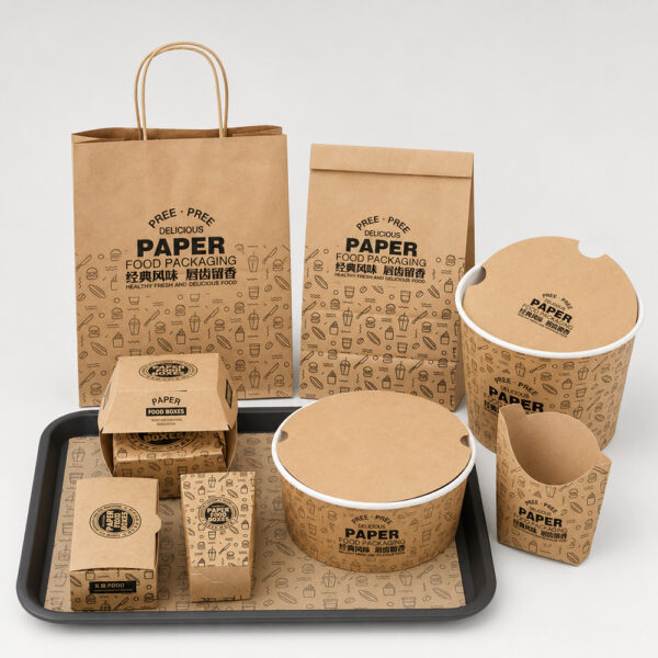 Printed Paper Food Bucket for Snack Service