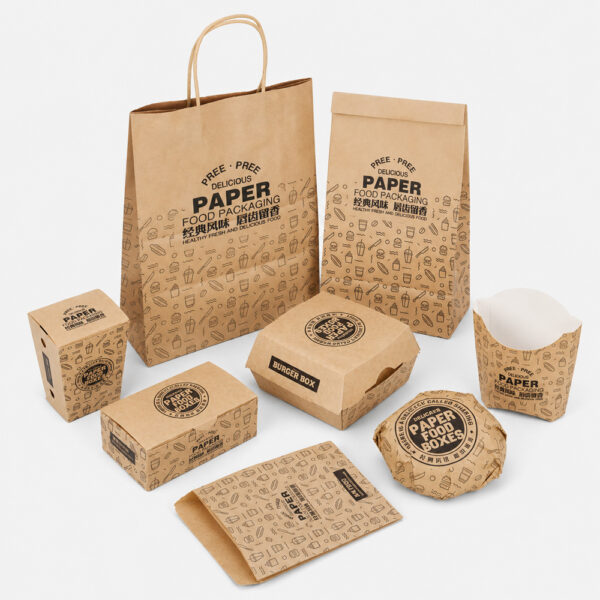 Printed Paper Food Bucket for Snack Service