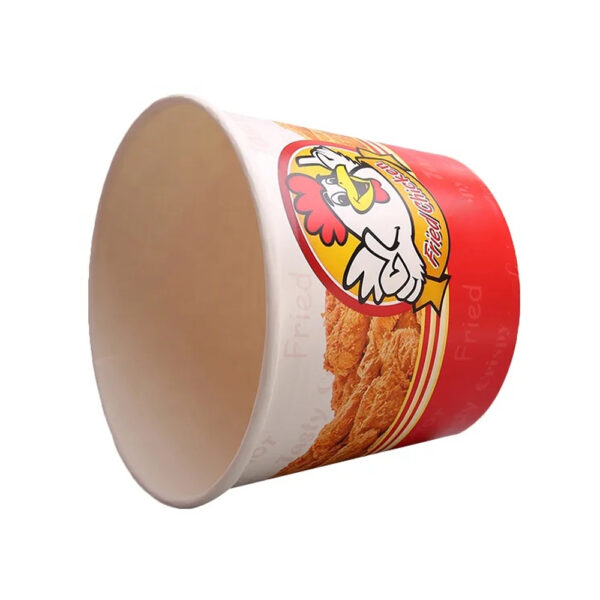 Printed Paper Fried Chicken Bucket for Takeaway