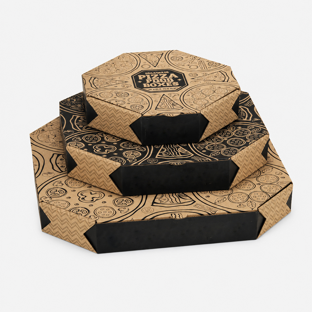 Printed Paper Pizza Box for Takeaway Delivery