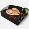 Printed Paper Pizza Slice Box with Folding Lid Printed Paper Pizza Slice Box with Folding Lid