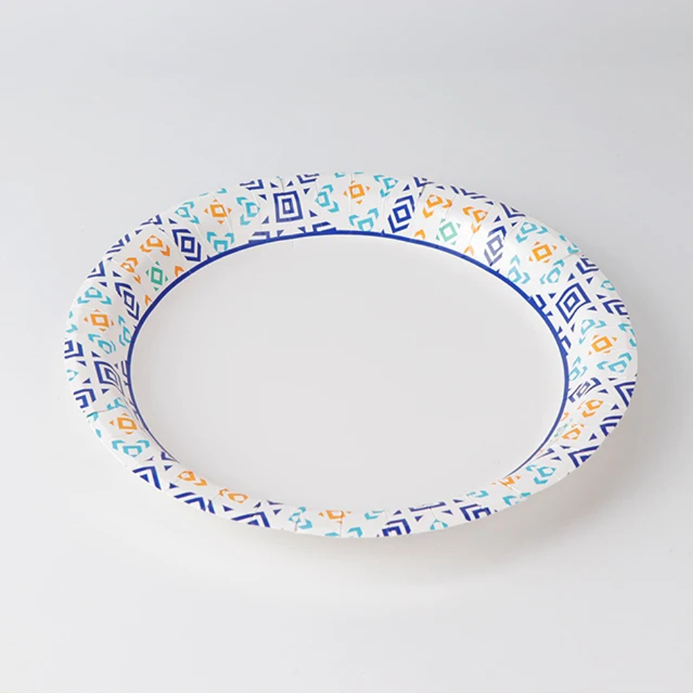 Printed Paper Plate for Catering Foodservice Use