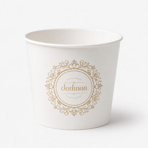 Printed Paper Popcorn Bucket for Foodservice Snacks