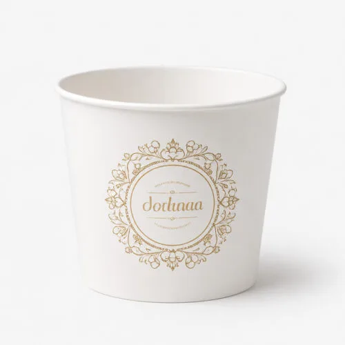 Printed Paper Popcorn Bucket for Foodservice Snacks