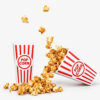 Printed Paper Popcorn Buckets for Concessions