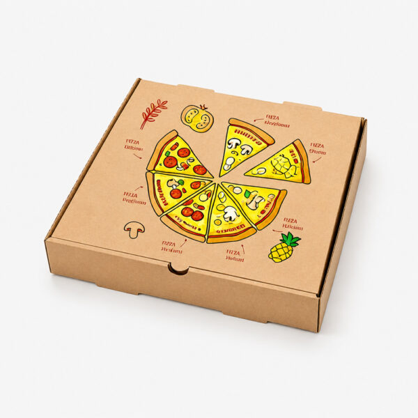 Printed Pizza Box for Takeaway and Delivery Printed Pizza Box for Takeaway and Delivery