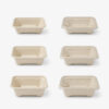 Rectangular Bagasse Food Container with Clear PET Lid Rectangular Bagasse Food Container with Clear PET Lid