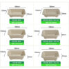 Rectangular Bagasse Food Container with Clear PET Lid Rectangular Bagasse Food Container with Clear PET Lid