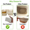 Rectangular Bagasse Food Container with Clear PET Lid Rectangular Bagasse Food Container with Clear PET Lid