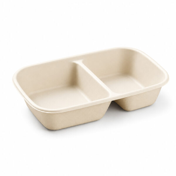 Rectangular Bagasse Food Container with Separate Lid Rectangular Bagasse Food Container with Separate Lid