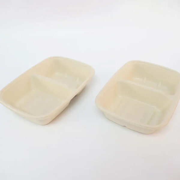 Rectangular Bagasse-Style Food Container with Lid Rectangular Bagasse-Style Food Container with Lid