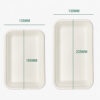 Rectangular Bagasse-Style Food Tray for Foodservice