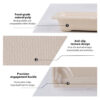 Rectangular Bagasse Tray with Clear Lid for Sushi