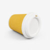 Ripple Wall Paper Coffee Cup with White Sip Lid Ripple Wall Paper Coffee Cup with White Sip Lid