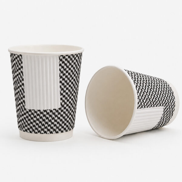 Ripple Wall Paper Coffee Cups with Lids for Takeaway Ripple Wall Paper Coffee Cups with Lids for Takeaway