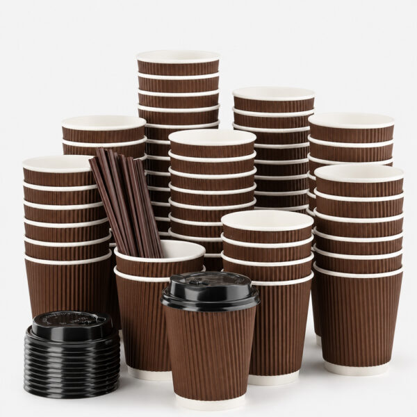 Ripple Wall Paper Cups for Coffee Beverage Supply Ripple Wall Paper Cups for Coffee Beverage Supply