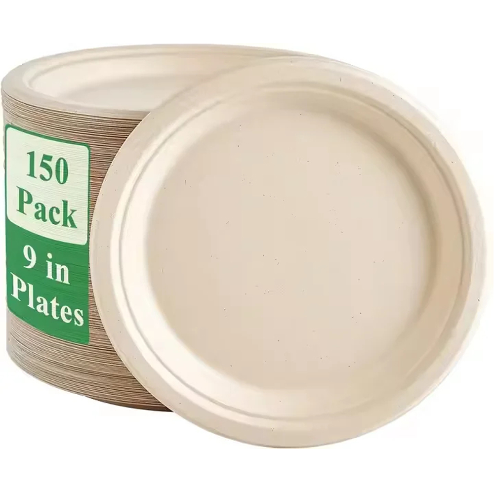 Round Bagasse Plates for Catering Foodservice