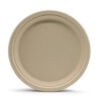 Round Bagasse-Style Molded Fiber Plate for Catering