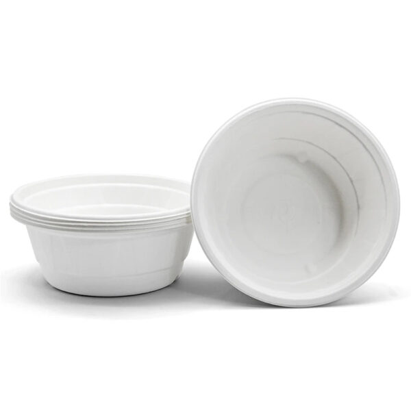 Round Molded Fiber Food Container with Takeout Lid