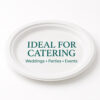Round Molded Fiber Plates for Buffet Service Round Molded Fiber Plates for Buffet Service
