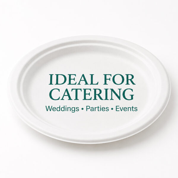 Round Molded Fiber Plates for Buffet Service Round Molded Fiber Plates for Buffet Service
