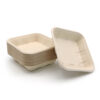 Square Bagasse-Style Food Tray for Takeaway