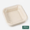 Square Octagonal Bagasse Bowl with Separate Lid Option