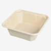 Square Octagonal Bagasse Bowl with Separate Lid Option