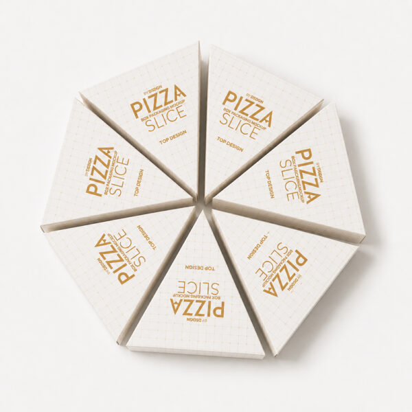 Triangle Paper Pizza Slice Box for Takeaway Service Triangle Paper Pizza Slice Box for Takeaway Service