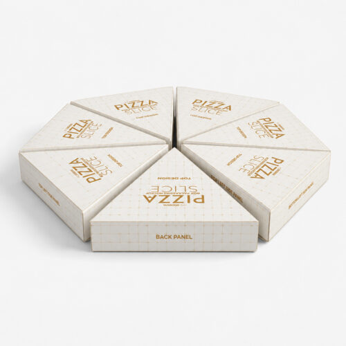 Triangle Paper Pizza Slice Box for Takeaway Service Triangle Paper Pizza Slice Box for Takeaway Service