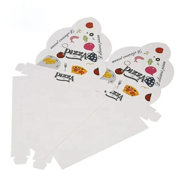 Triangular Paper Pizza Slice Box for Takeaway