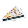 Triangular Paper Pizza Slice Box for Takeaway