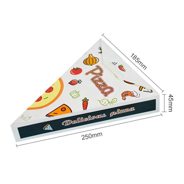 Triangular Paper Pizza Slice Box for Takeaway