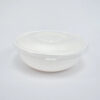 White Bagasse Bowl with Clear Lid for Takeaway Meals
