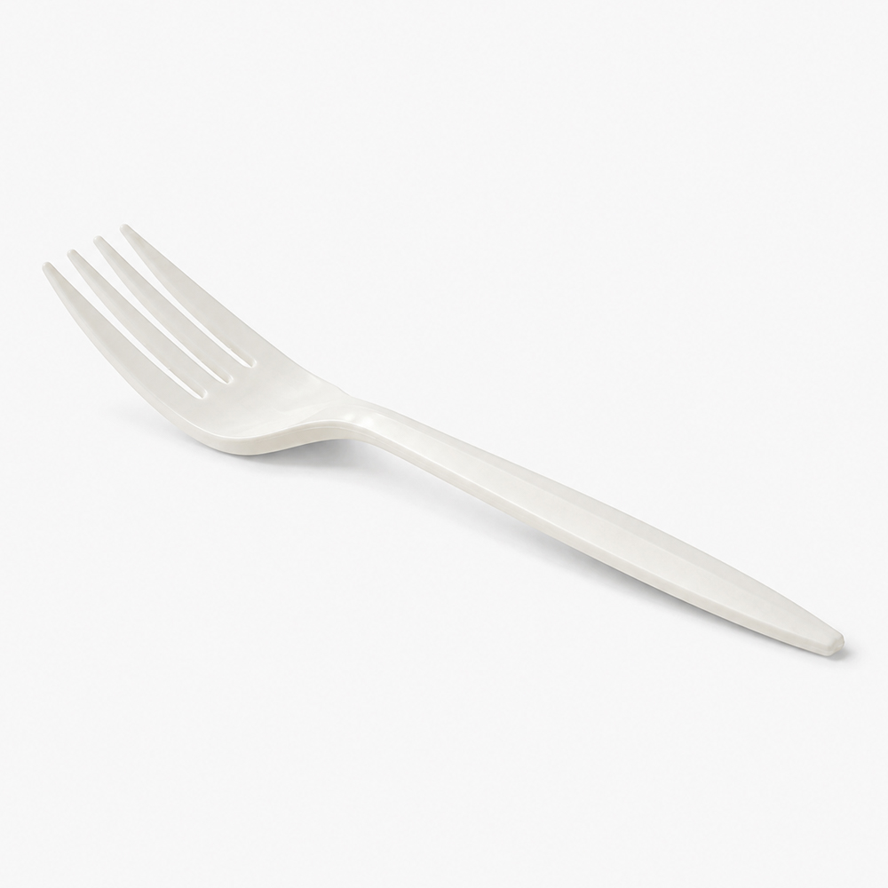 White Disposable Fork for Foodservice Catering