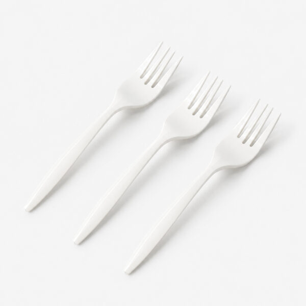 White Disposable Fork for Foodservice Catering White Disposable Fork for Foodservice Catering