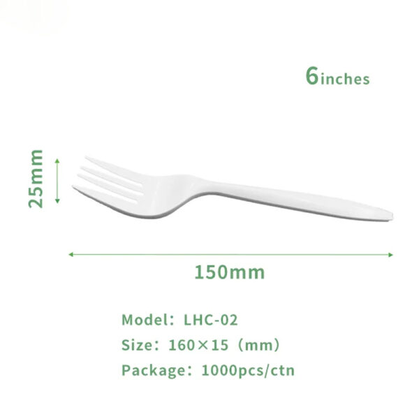 White Disposable Fork for Foodservice Catering White Disposable Fork for Foodservice Catering