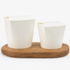 White Paper Noodle Box with Folded Lid