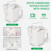 White Paper Noodle Box with Wire Handle for Takeaway White Paper Noodle Box with Wire Handle for Takeaway